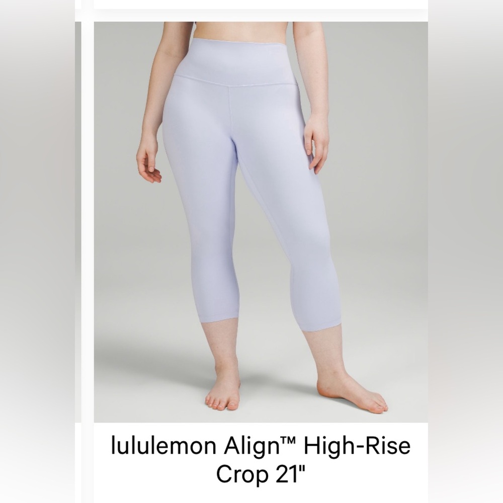 Lululemon Align 21”cropped leggings